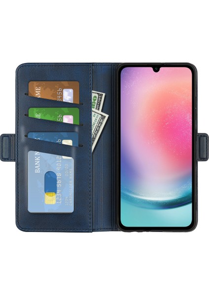 Samsung Galaxy A16 Buzağı Dokulu Deri Cüzdan Telefon Kılıfı (Yurt Dışından) modelleri