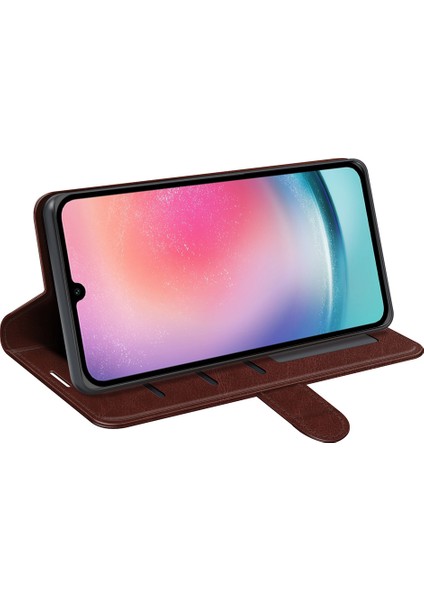 Samsung Galaxy A16 Cüzdan Crazy Horse Doku Standı Deri Telefon Kılıfı (Yurt Dışından) fırsatları