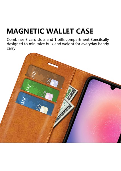 Samsung Galaxy A16 Standlı Kılıf Çizilmez Buzağı Dokulu Deri Telefon Kapağı (Yurt Dışından) fırsatları
