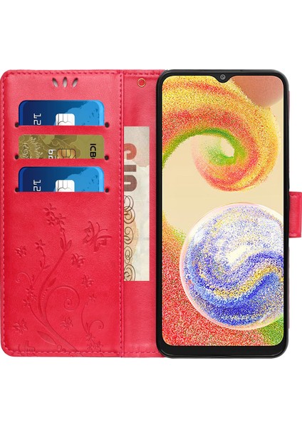 Samsung Galaxy A06 Pu Deri Telefon Cüzdan Kılıfı Askılı (Yurt Dışından)