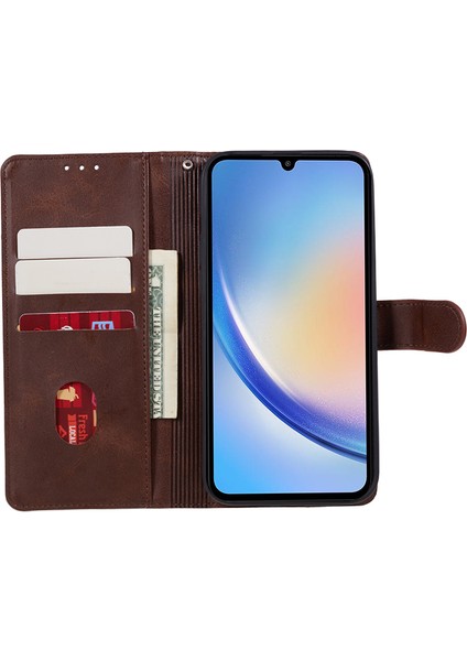 Samsung Galaxy A06 Tam Koruma Pu Deri Folyo Telefon Kılıfı (Yurt Dışından) fırsatları