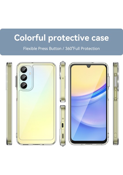 Samsung Galaxy A16 Darbeye Dayanıklı Kılıf Tpu + Akrilik Koruyucu Şeffaf Telefon Kapağı (Yurt Dışından) fiyatları