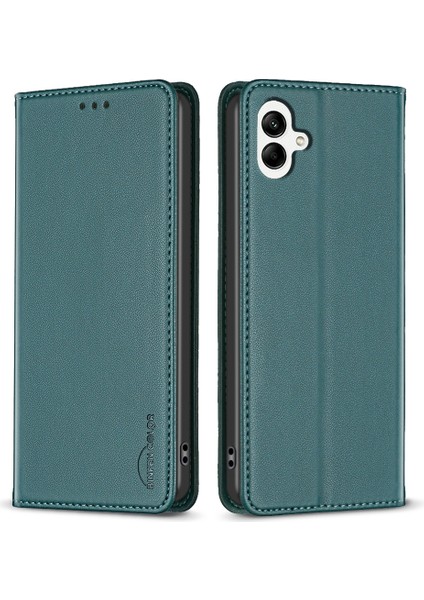 Samsung Galaxy A06 Deri Kart Yuvaları Telefon Kapağı (Yurt Dışından)