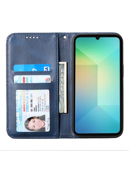 Samsung Galaxy A06 Cüzdanlı Buzağı Dokulu Pu Deri Telefon Kılıfı (Yurt Dışından) fiyatları