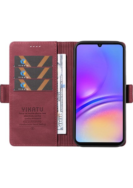 Samsung Galaxy A06 Pu Deri Cüzdan Telefon Kılıfı (Yurt Dışından)