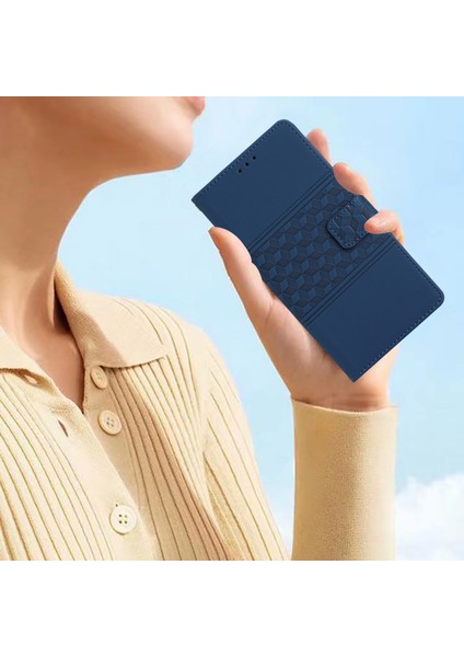 Samsung Galaxy A16 Eşkenar Dörtgen Deri Yatay Çevirmeli Telefon Kapağı (Yurt Dışından) fırsatları