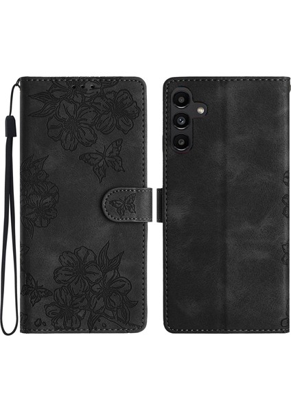 Samsung Galaxy A16 Cilt Dokunuşlu Deri Telefon Kılıfı (Yurt Dışından)