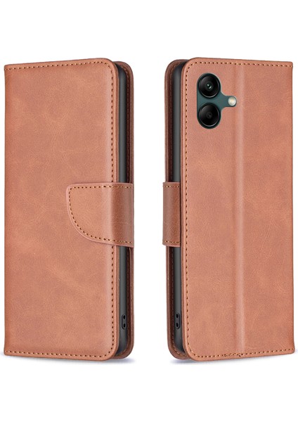 Samsung Galaxy A06 Cüzdan Standı Folio Flip Pu Deri Telefon Kapağı (Yurt Dışından)
