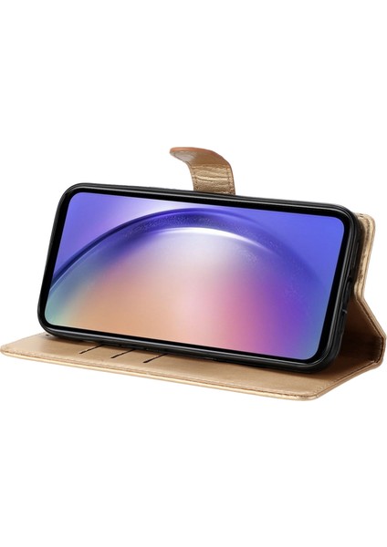 Samsung Galaxy A16 Cüzdan Telefon Deri Kapak Çevirin (Yurt Dışından)