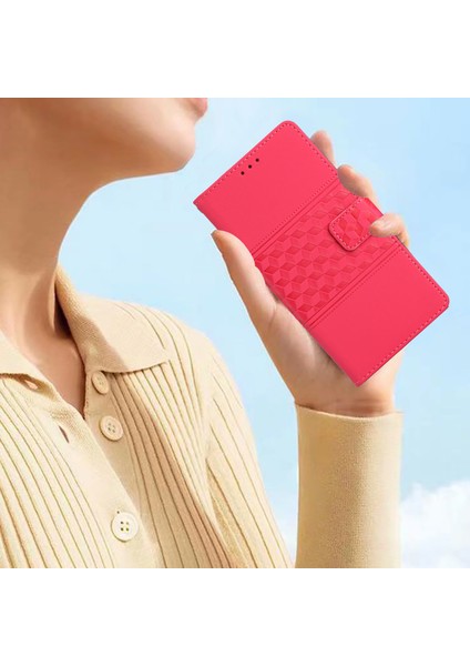 Samsung Galaxy A16 Eşkenar Dörtgen Deri Yatay Çevirmeli Telefon Kapağı (Yurt Dışından) fırsatları