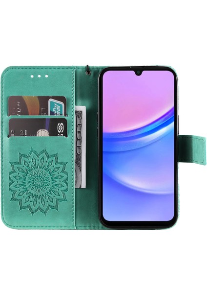 Samsung Galaxy A16 Deri Cüzdan Folyo Telefon Kılıfı (Yurt Dışından)