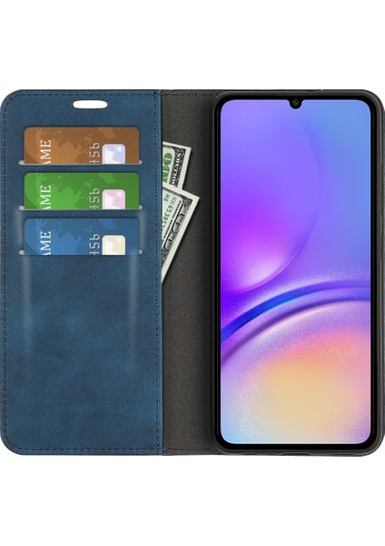 Samsung Galaxy A06 Cilt Dokunuşlu Deri Cüzdan Telefon Kılıfı (Yurt Dışından)
