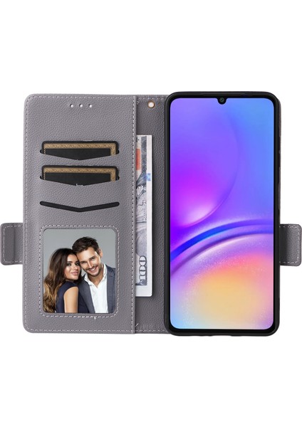 Samsung Galaxy A06 Litchi Doku Pu Deri Cüzdan Çevirmeli Telefon Kapağı (Yurt Dışından) modelleri