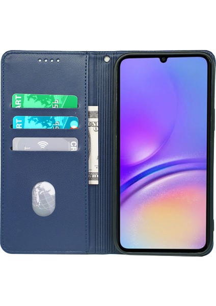 Samsung Galaxy A06 Deri Kapaklı Telefon Kılıfı Standlı Cüzdan (Yurt Dışından)