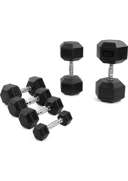 Tekno Trust Siyah HX25 2,5 kg Hex Dambıl Kauçuk indirimleri