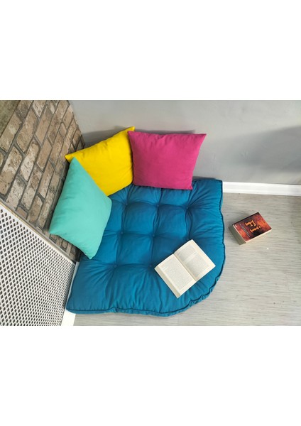 Mavi Dekoratif Kitap Okuma ve Yer Minderi fiyatları