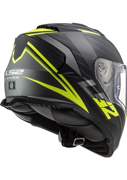 Storm 2 Nerve Mat Siyah-Neon Sarı Kask