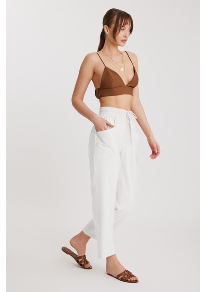 Beli Bağlamalı Çift Cep Pantolon modelleri