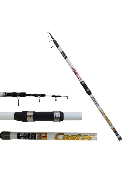 Caster Carbon Çelik Sarım Surf Kamışı 100-220 gr modelleri