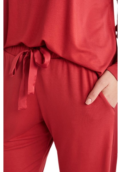 Catherines Kadın Kırmızı Pijama Takım 2609