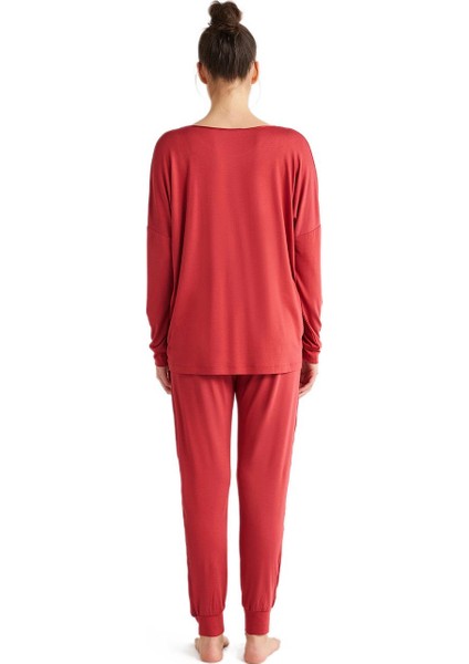 Catherines Kadın Kırmızı Pijama Takım 2609