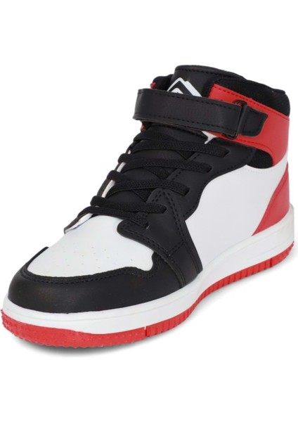 1517 Anatomik Taban Unisex Çocuk ve Genç Boğazlı Sneakers Ayakkabı - NKT01517-SIYAH Kırmızı-26 fırsatları