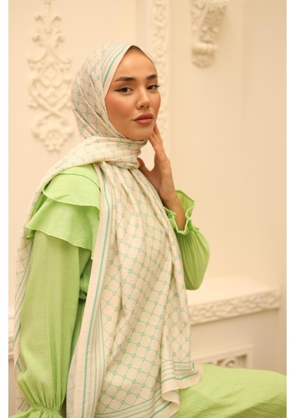 Olinda Şal 49005-12 Krem, Biskay Yeşili modelleri