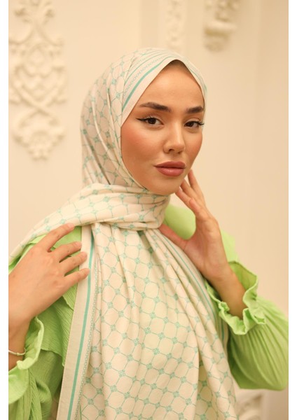 Olinda Şal 49005-12 Krem, Biskay Yeşili fırsatları