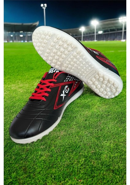 Erkek Halı Saha Futbol Ayakkabısı Siyah - Kırmızı fiyatları