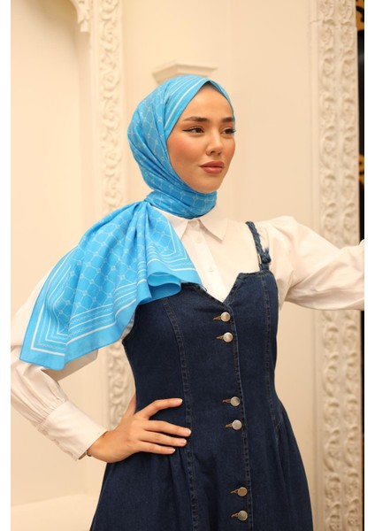 Olinda Şal 49005-10 Mavi, Beyaz fırsatları