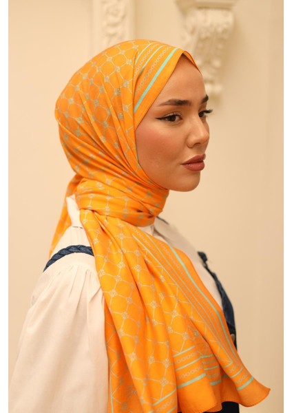 Olinda Şal 49005-20 Turuncu, Turkuaz Mavi fiyatları