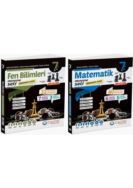 2025 7. Sınıf Matematik - Fen Bilimleri Kazanım Sıralı Deneme Seti 2 Kitap