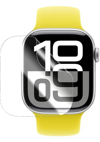 Apple Watch 10.nesil 42MM Akıllı Saat ile Uyumlu Hidrojel Nano Film Ekran Koruyucu (2 Adet)