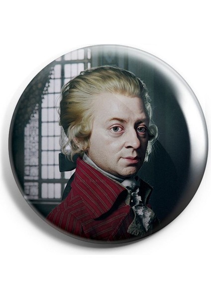 Wolfgang Amadeus Mozart Iğneli Çanta Rozeti