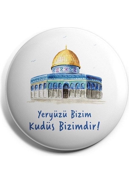 Major Selection Kudüs Bizimdir Iğneli Çanta Rozeti