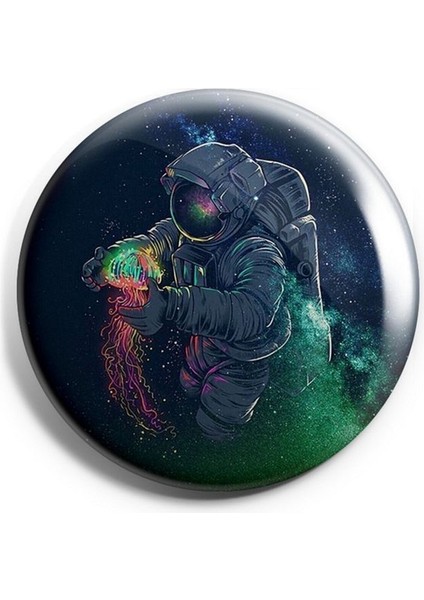 Astronot V2 Iğneli Çanta Rozeti