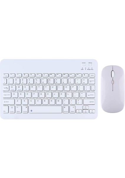 Tablet ve Telefonlar Için Şarjlı Kare Tuşlu Bluetooth Kablosuz Klavye Mouse Seti - FC760