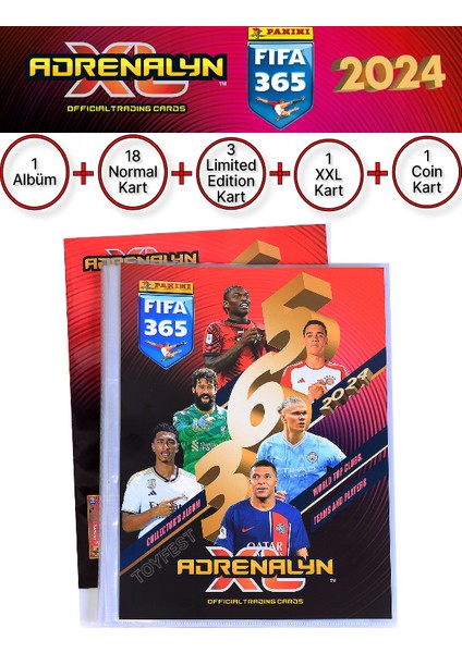 Panini Adrenalyn Fifa 365 - 2024 Tcg Mega Başlangıç Paketi Futbolcu Kartları Dergi Albümü