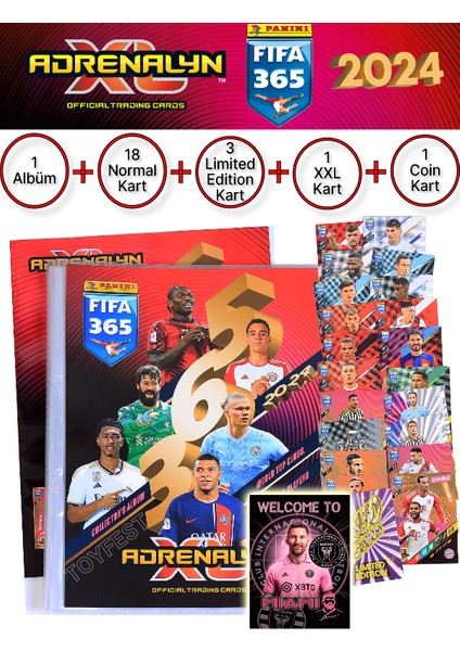 Panini Adrenalyn Fifa 365 - 2024 Tcg Mega Başlangıç Paketi Futbolcu Kartları Dergi Albümü