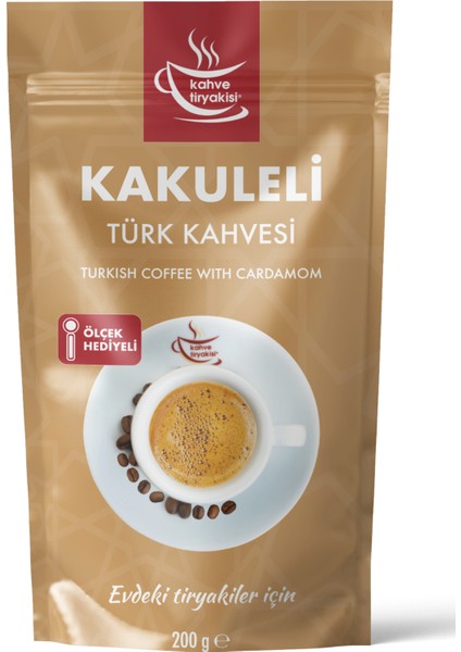 Kahve Tiryakisi Kakuleli Türk Kahvesi 200 gr Paket