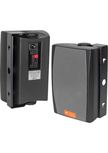 Magıcvoıce Mv-24 13 cm 50 Watt 2li Takım Siyah Trafolu Sütun Hoparlör