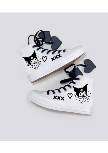 Kuromişcik Kalp Baskılı Ketençocuk Spor Ayakkabı Sneaker