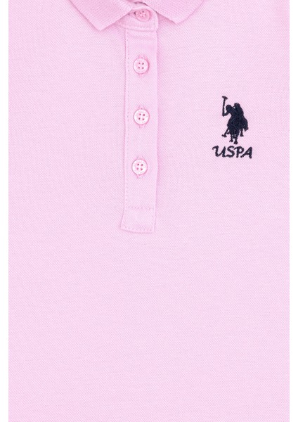 U.S. Polo Assn. Kız Çocuk Pembe Örme Elbise 50288076-VR041