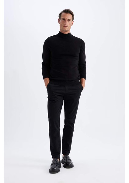 Slim Fit Balıkçı Yaka Kazak Black fiyatları