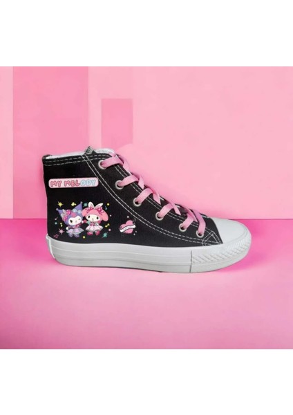 Tatlı Çizgi Melodi Kuromi_ci Baskılıketen Çocuk Spor Ayakkabı Sneaker