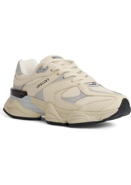 2079-GHOST Anatomik Tabanlı Genç Unisex Sneakers Ayakkabı - NKT02079-BEJ-39