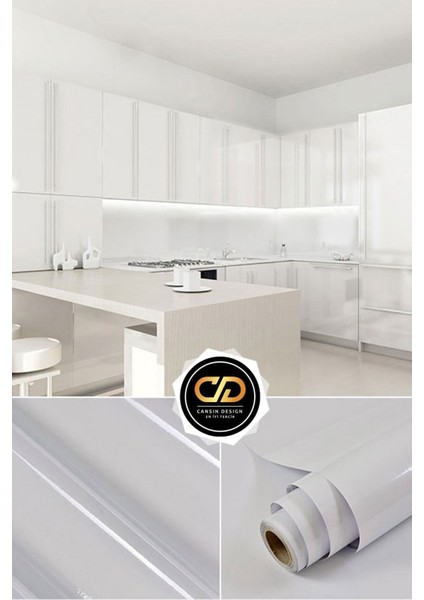 Tekno Trust Beyaz Yapışkanlı Parlak Lake Pvc Folyo indirimleri