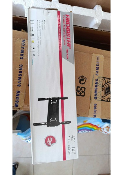 LCD / LED TV Sabit Duvar Askı Aparatı 42 - 55 İNC , 40 kg kapasiteli FİNEMASTER %100 YERLİ fiyatları