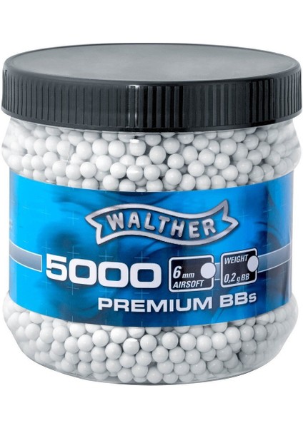 Walther Airsoft Bbs 0.20G Beyaz 5000 Adet