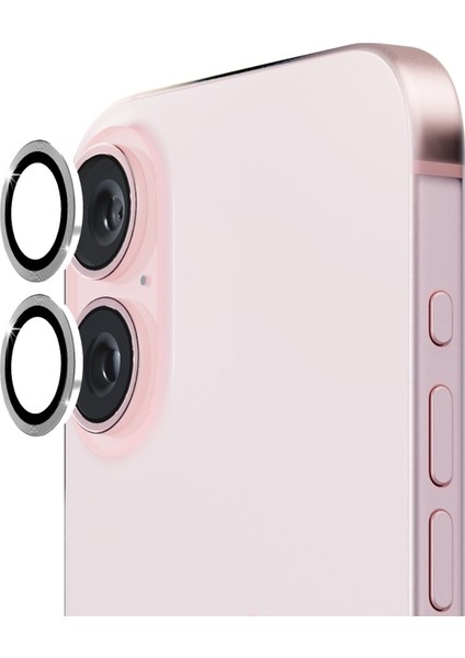 Apple iPhone 16 ile Uyumlu Safir Damla Tekli Kamera Lens Koruyucu